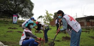 Ejército, Cruz Roja y ayuntamiento de Puebla se unen, para plantar 1000 árboles