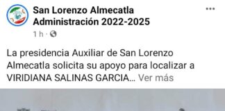Buscan a menor desaparecida en Almecatla