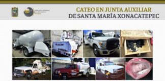 FGE aseguró autotanques y más de 100 dosis de droga en Xonacatepec