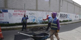 Ayuntamiento de Puebla recibe 3 mil solicitudes para tapar baches