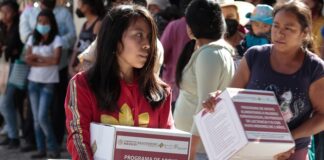 Con despensas, SEDIF apoya a familias de sierras Norte y Nororiental