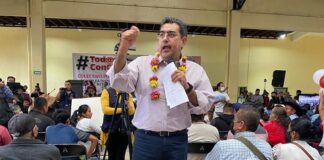 Sergio Salomón llama a continuar la lucha contra la corrupción y la desigualdad con Morena
