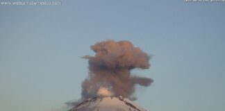 Prevé CENAPRED incremento de actividad volcánica del Popocatépetl: SEGOB