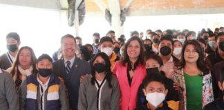 Lupita Cuautle encabeza el foro para la prevención de adicciones en el Centro Escolar Alfredo Toxqui