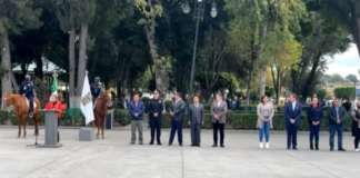 “Nos toca aprender de esos movimientos: Paola Angon, señala en ceremonia de la Revolución