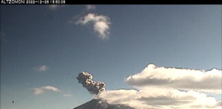 Desde el 15 de diciembre el Popo registra 32 explosiones y 1960 exhalaciones