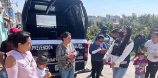 Vecinos de la colonia El Conde en Cuautlancingo, reciben alarma vecinal
