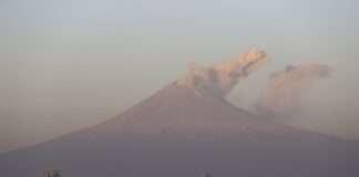 Popocatépetl, activo pero a la baja en las últimas 24 horas