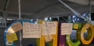 Policías municipales de Serdán impiden protesta por feminicidios