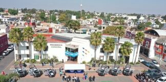 Cinco patrullas, 3 motocicletas y una camioneta, blindan a Cuautlancingo