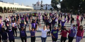 Paola Angon refrenda su compromiso con las cholultecas al conmemorar el 8M
