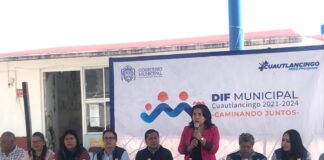 Niños y niñas, los más importantes para el DIF Cuautlancingo: Mayra Ramírez; inauguran barda en CAIC