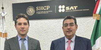 Se reúne en CDMX gobernador Céspedes con titular del SAT