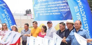 Inicia ayuntamiento de San Andrés Cholula adoquinamiento en calle de San Rafael Comac