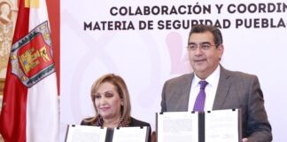 Firman Puebla y Tlaxcala convenio para reforzar seguridad y coordinación para prevenir y combatir la delincuencia