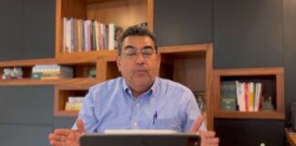 Por ceniza suspensión de clases presenciales, anuncia gobernador Sergio Salomón