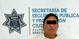 Detiene Policía de San Andrés Cholula a masculino por portación ilegal de arma de fuego
