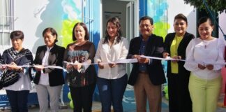 Lupita Cuautle inaugura la rehabilitación de la Casa de Salud de Santa María Tonantzintla