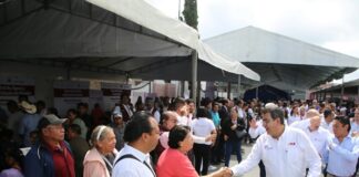 Teziutlán, orgullo de Puebla: Sergio Salomón; encabeza “lunes ciudadano” en este municipio