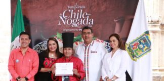 Chile en nogada, origen y orgullo de Puebla: Sergio Salomón; inicia temporada 2023
