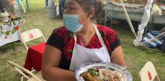 San Nicolás de los Ranchos de fiesta; por el récord del chile en nogada más grande del mundo