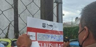 Ayuntamiento de Puebla clausura ocho establecimientos irregulares