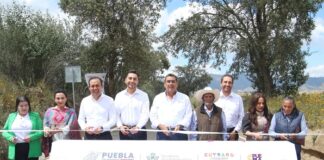 Sergio Salomón inaugura obras en Cuyoaco y asiste a informe de alcalde