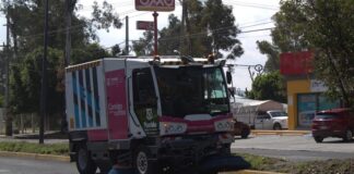 El sistema de limpieza urbana integral del ayuntamiento de Puebla dejó de 10 la Diagonal Defensores
