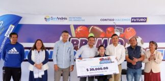 Entrega Mundo Tlatehui Premio Municipal del Deporte a atletas destacados de San Andrés Cholula