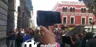 Ante protesta violenta en Palacio, ayuntamiento de Puebla advierte que seguirá trabajando con la ley en La Resurrección