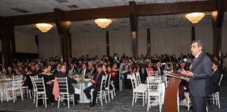 Sergio Salomón asiste a festejo del 50 Aniversario del Centro Mexicano Libanés de Puebla