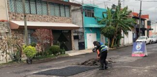 Más de 2 mil baches atendidos en los últimos días por el ayuntamiento de Puebla