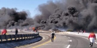 Fuerte accidente de incendio de pipa fue atendido, informa SEGOB de Puebla