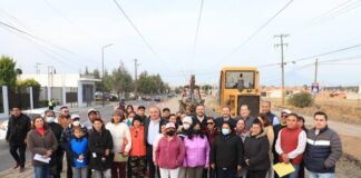 Gobierno municipal de Puebla supervisa avances en la 117 oriente