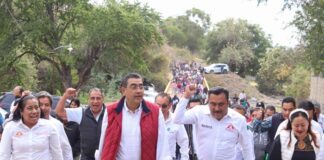 En Puebla, los recursos rinden porque son invertidos en el pueblo: Sergio Salomón