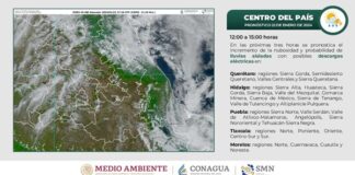 Ocasiona frente frío número 28 lluvias y bajas temperaturas en Puebla: SEGOB