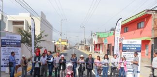 Paola Angon entrega pavimentación de la calle Zacapoaxtla, beneficiando a familias de cocoyotla
