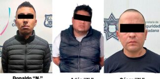 En diferentes acciones, la Policía municipal de Puebla detuvo a tres hombres asociados al robo de autoaprtes de vehículo