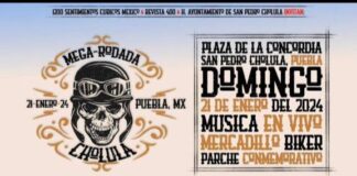 Cholula será sede de la Mega-Rodada; participarán 700 motociclistas de todo el país