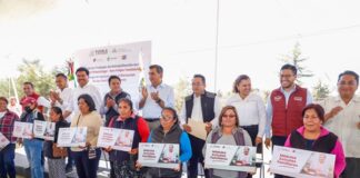 Actual gobierno estatal ejecuta obra pública como nunca había sucedido en Puebla: Sergio Salomón