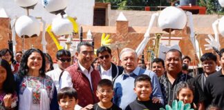 En Puebla, AMLO entrega obras del patrimonio cultural