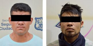 Policía municipal de Puebla detuvo a “el fresa” y a un hombre mas por robo a tiendas de conveniencia OXXO
