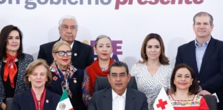 Encabezan Sergio Salomón y Gaby Bonilla inicio De la colecta 2024 de cruz roja