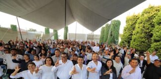 Tepeaca recibe a Lalo Rivera previo a inicio de campaña