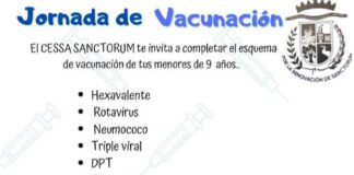Sactorum tendrá Jornada de Vacunación para menores de 9 años de edad
