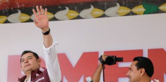 Ahora Armenta arropa a Barroso candidato por Tehuacan de Morena