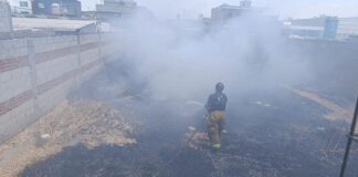 Por lo menos cuatro incendios al día se están presentando en Cuautlancingo