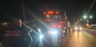 Recupera policía de San Andrés Cholula Tractocamión robado