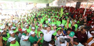 6 mil localidades con obra comunitaria refrenda Armenta en Guadalupe Victoria