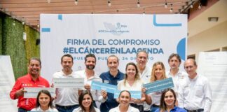 Mario Riestra y candidatos a diputados firman compromisos con “Cáncer Warriors México”